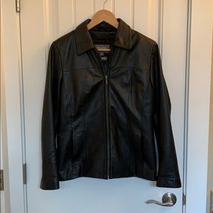 Black Leather Thinsulate Jacket